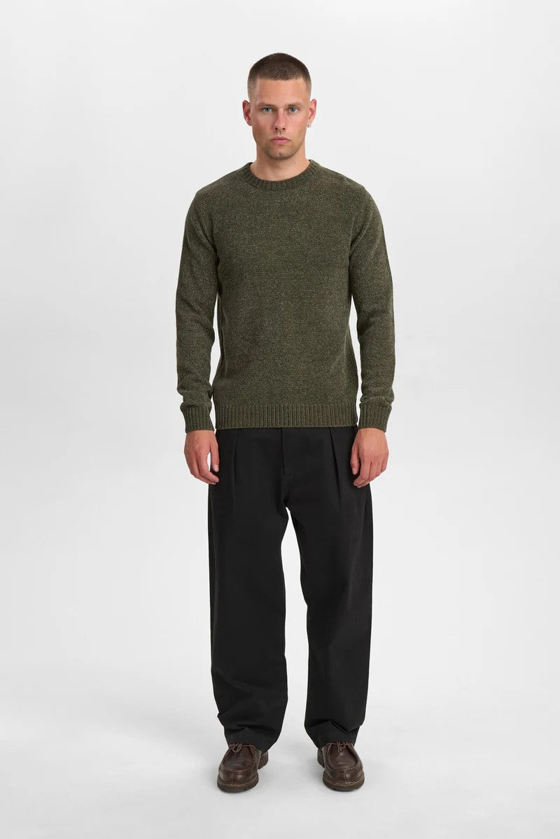 Jersey Anerkjendt Aksune Chenille Knit Forest Night