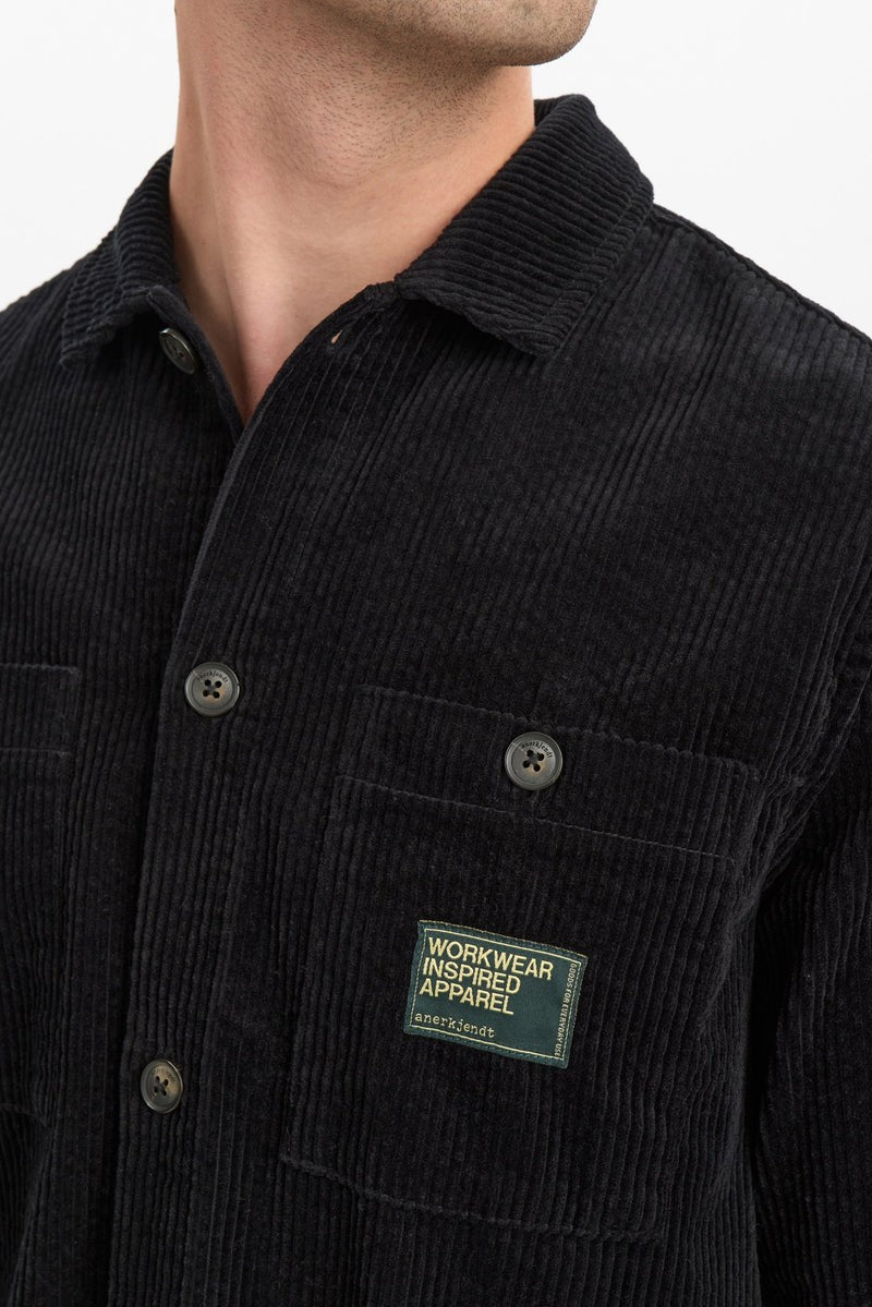 Camisa Anerkjendt Aktheo Cord overshirt Negro