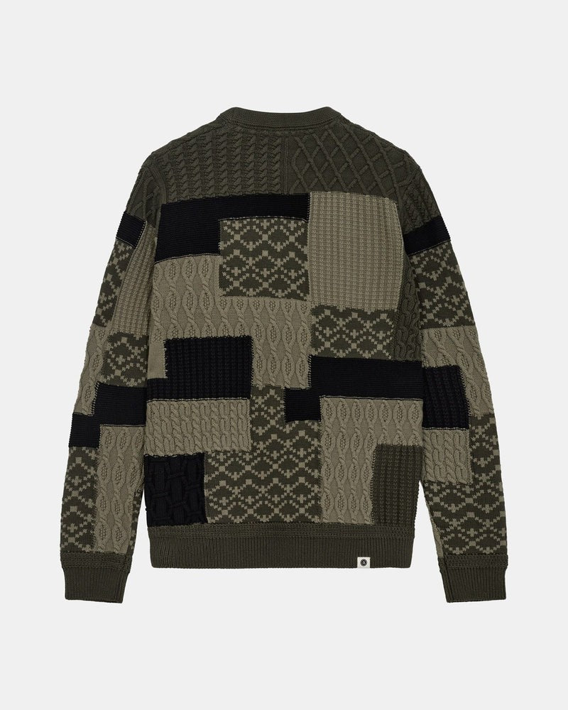 Jersey Anerkjendt Aksune Patchwork Verde oscuro