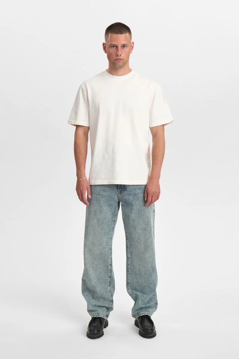 Pantalones Anerkjendt Akjonas Denim pants Medium blue Marble