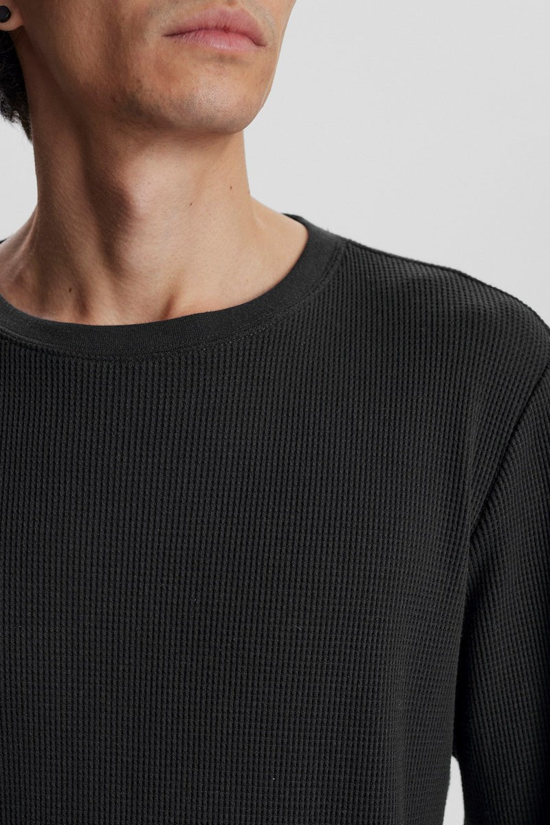 Camiseta Anerkjendt Akkikki Waffle Negro