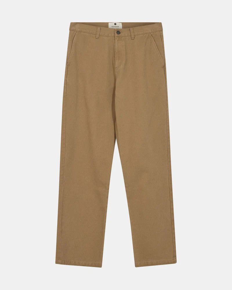 Pantalones Anerkjendt Akjan Twill Pants Tigers Eye