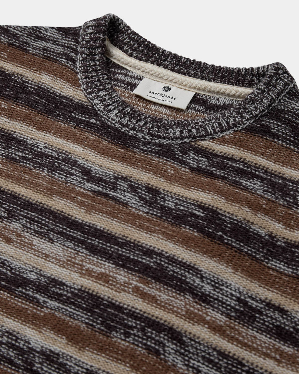 Jersey Anerkjendt Aksune Reverse Stripe Knit Mulch