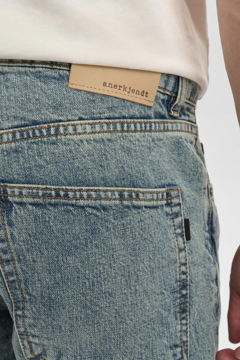 Pantalones Vaqueros Anerkjendt Akjustin Medium Blue Marble