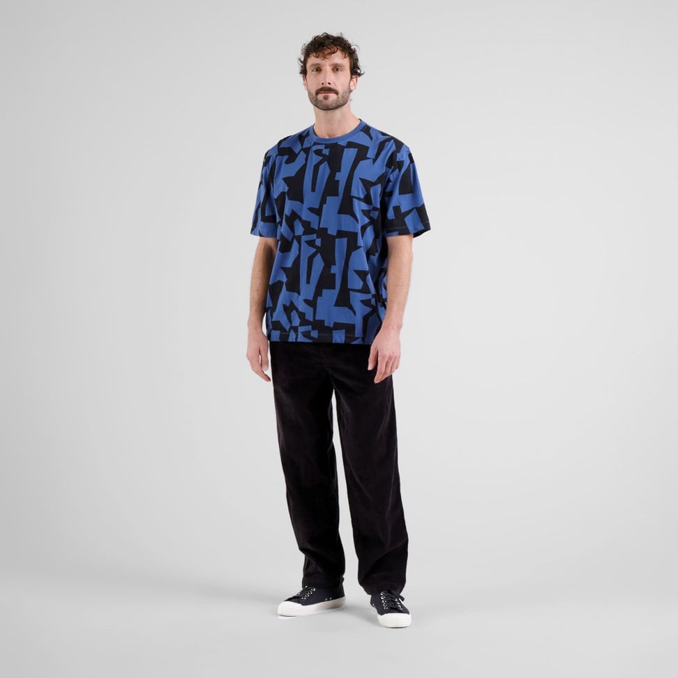 Camiseta Dedicated Skanstull Abstract Chaos Blue