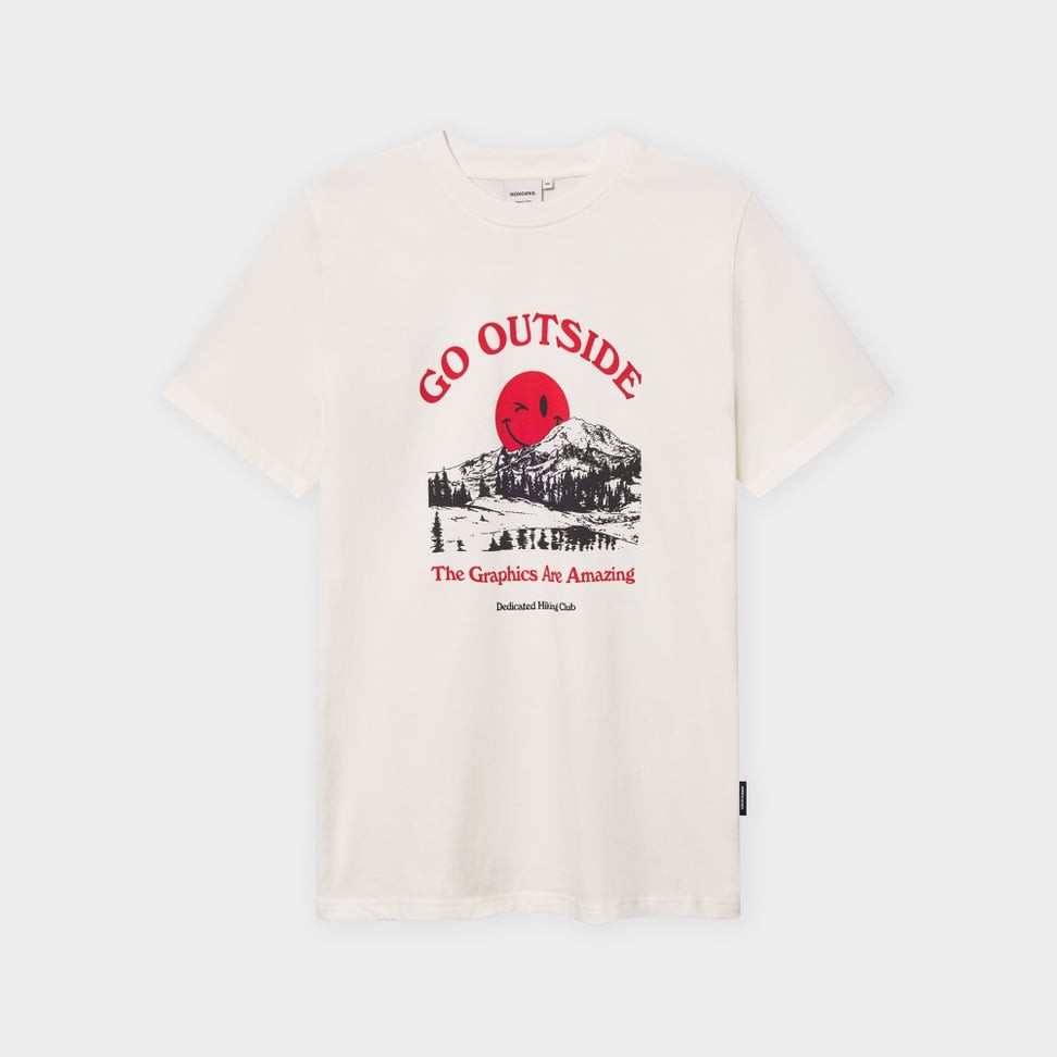 Camiseta Dedicated Stockholm Go Outside Off white