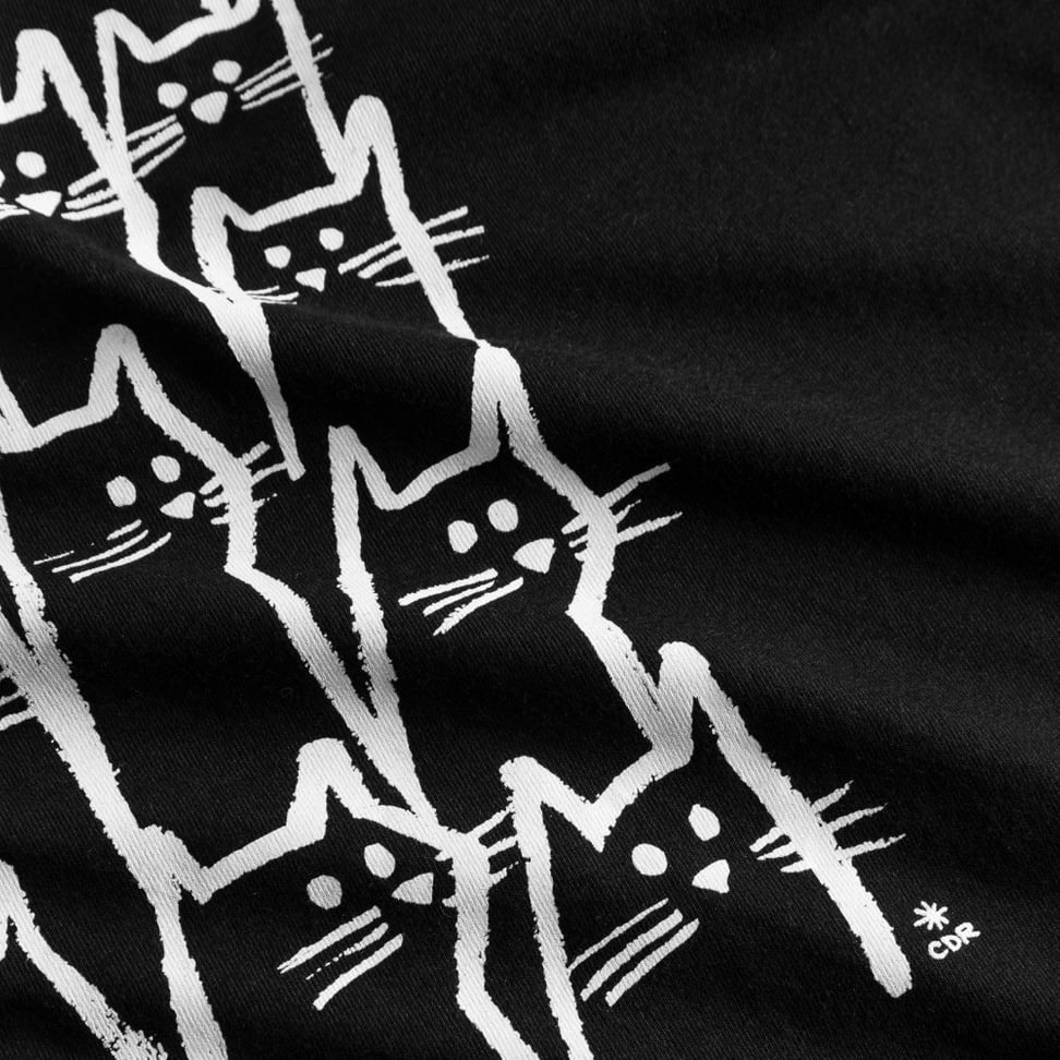 Camiseta Dedicated Stockholm Cat Crowd Negro