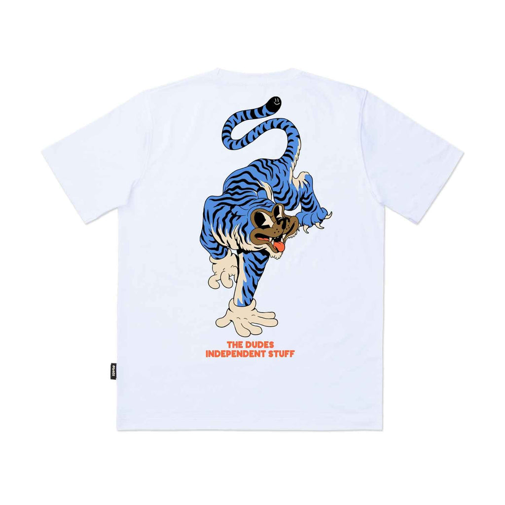 Camiseta The Dudes Tiger Bear Blue T-Shirt White