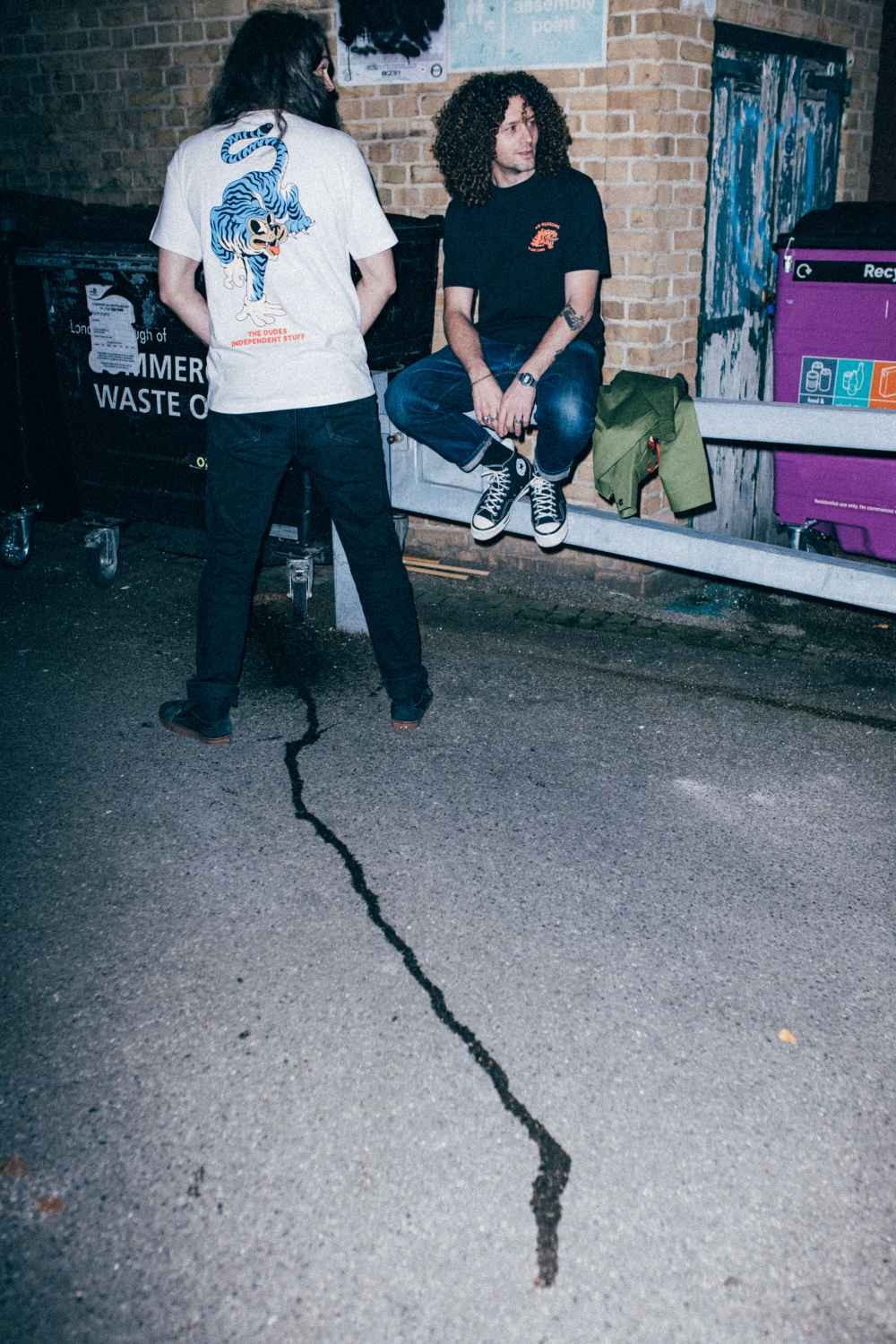 Camiseta The Dudes Tiger Bear Blue T-Shirt White