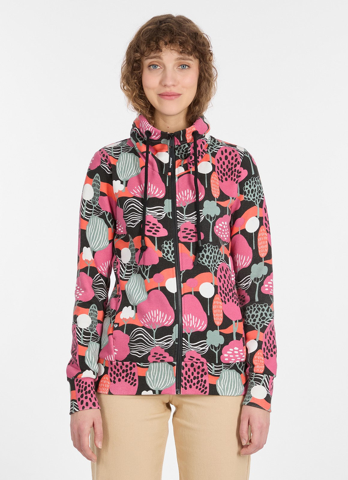 Sudadera Ragwear Ronette Print Negro