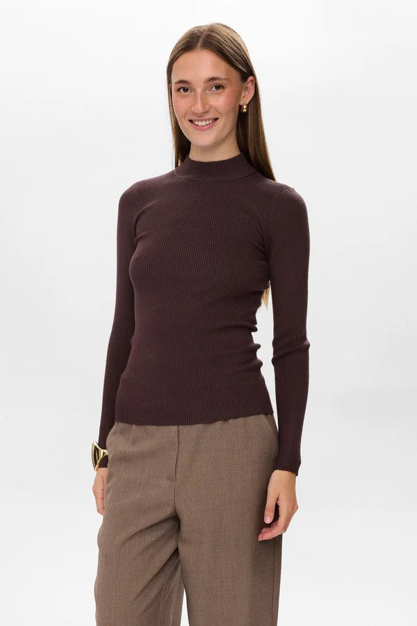 Jersey Nümph Nubia Pullover Black Coffee