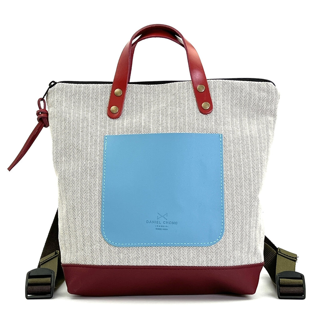 Mochila Daniel Chong Mini Cuadrada loneta espiga