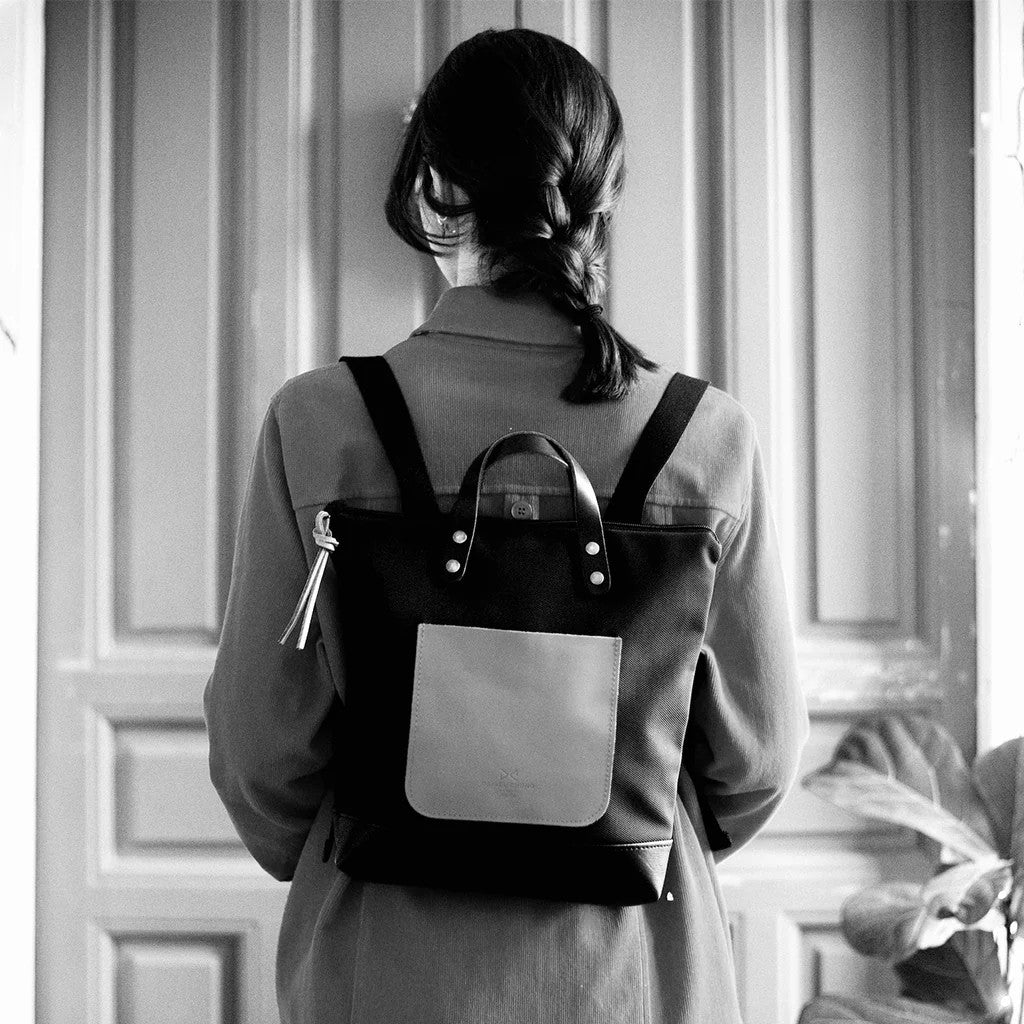 Mochila Daniel Chong Mini Cuadrada loneta espiga