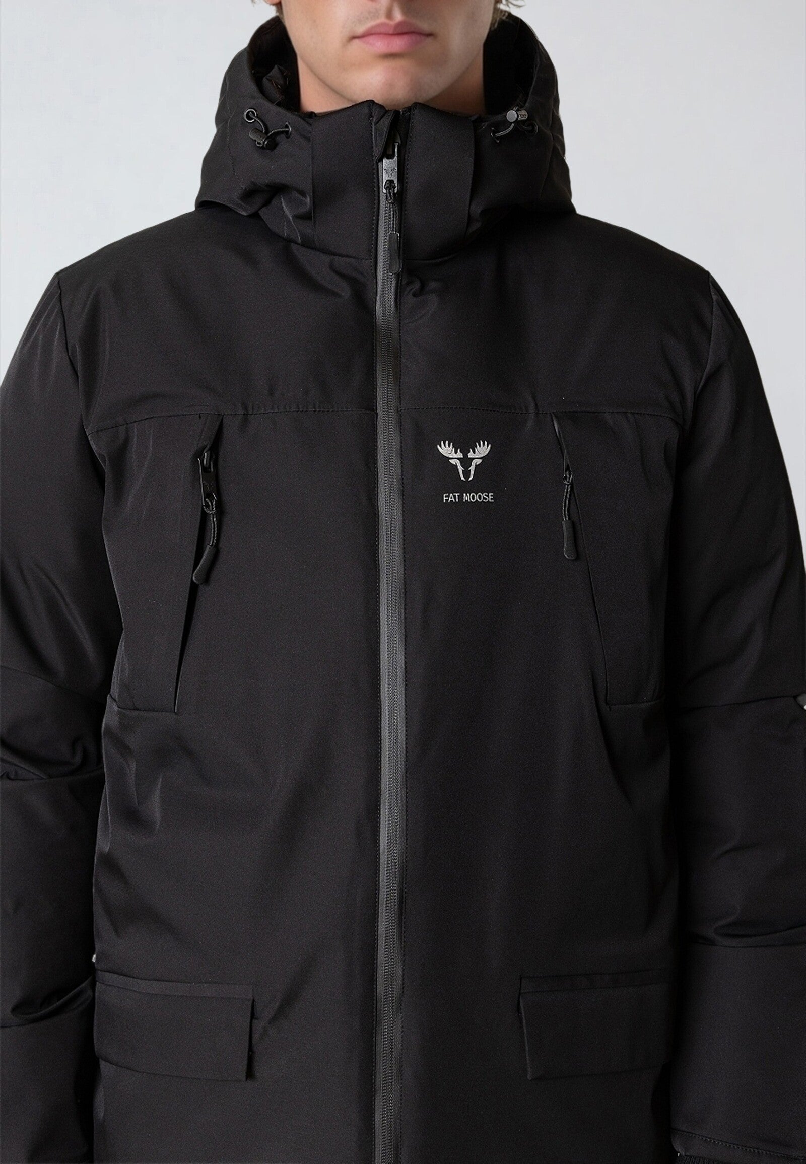 Chaqueta Fat Moose Jamison Quilt Mix Negra