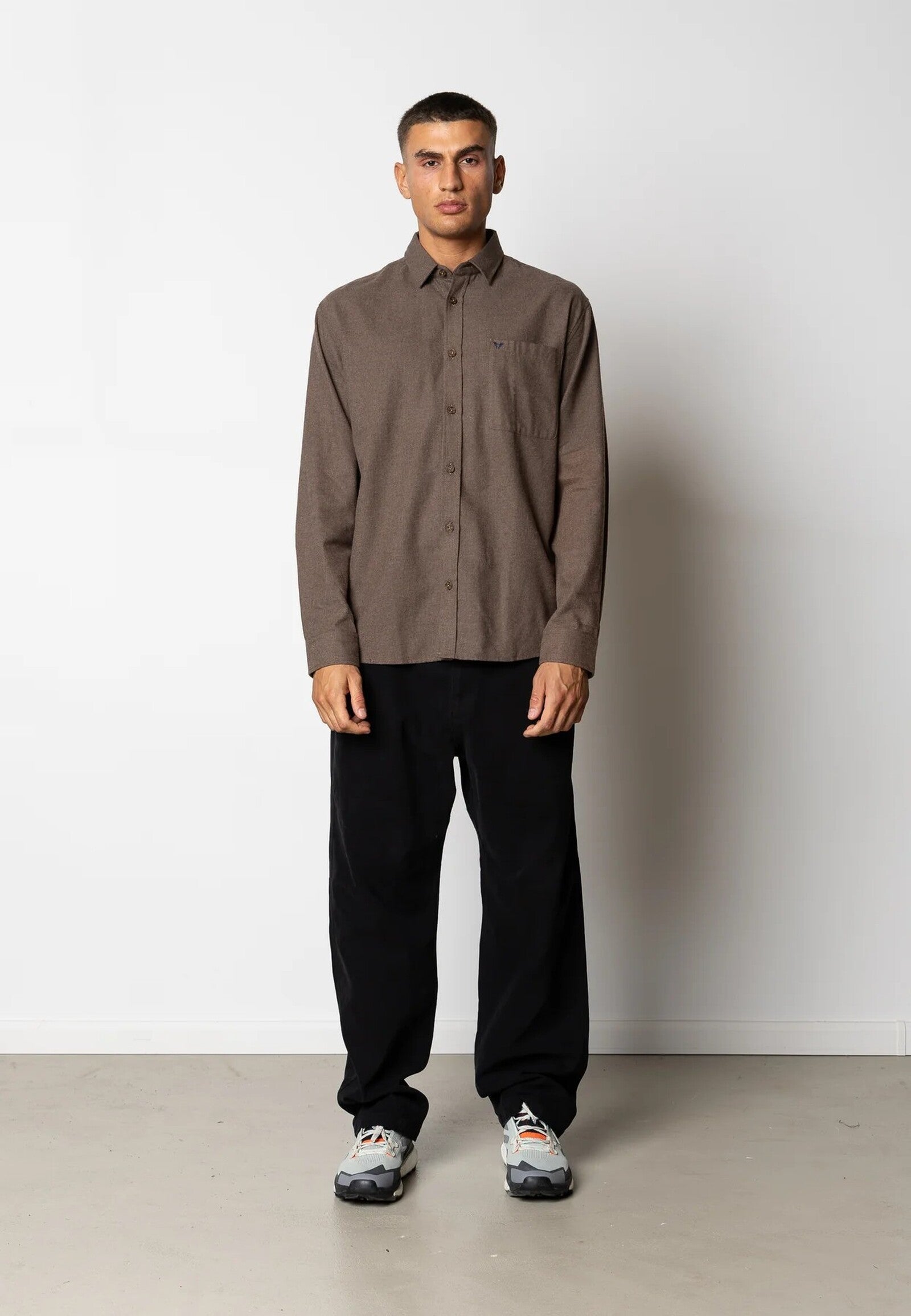 Camisa Fat Moose Frank Franela Marron