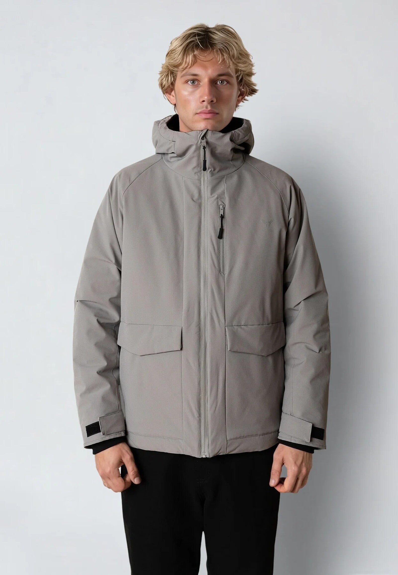 Chaqueta Impermeable Fat Moose Dominik Gris Claro