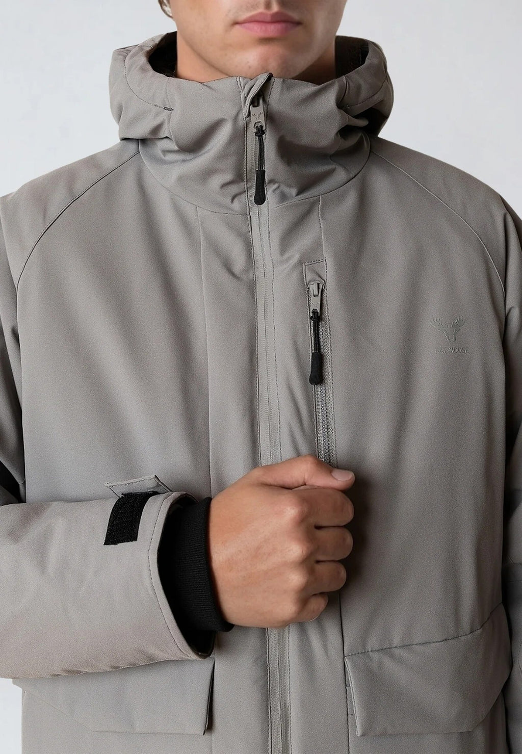 Chaqueta Impermeable Fat Moose Dominik Gris Claro