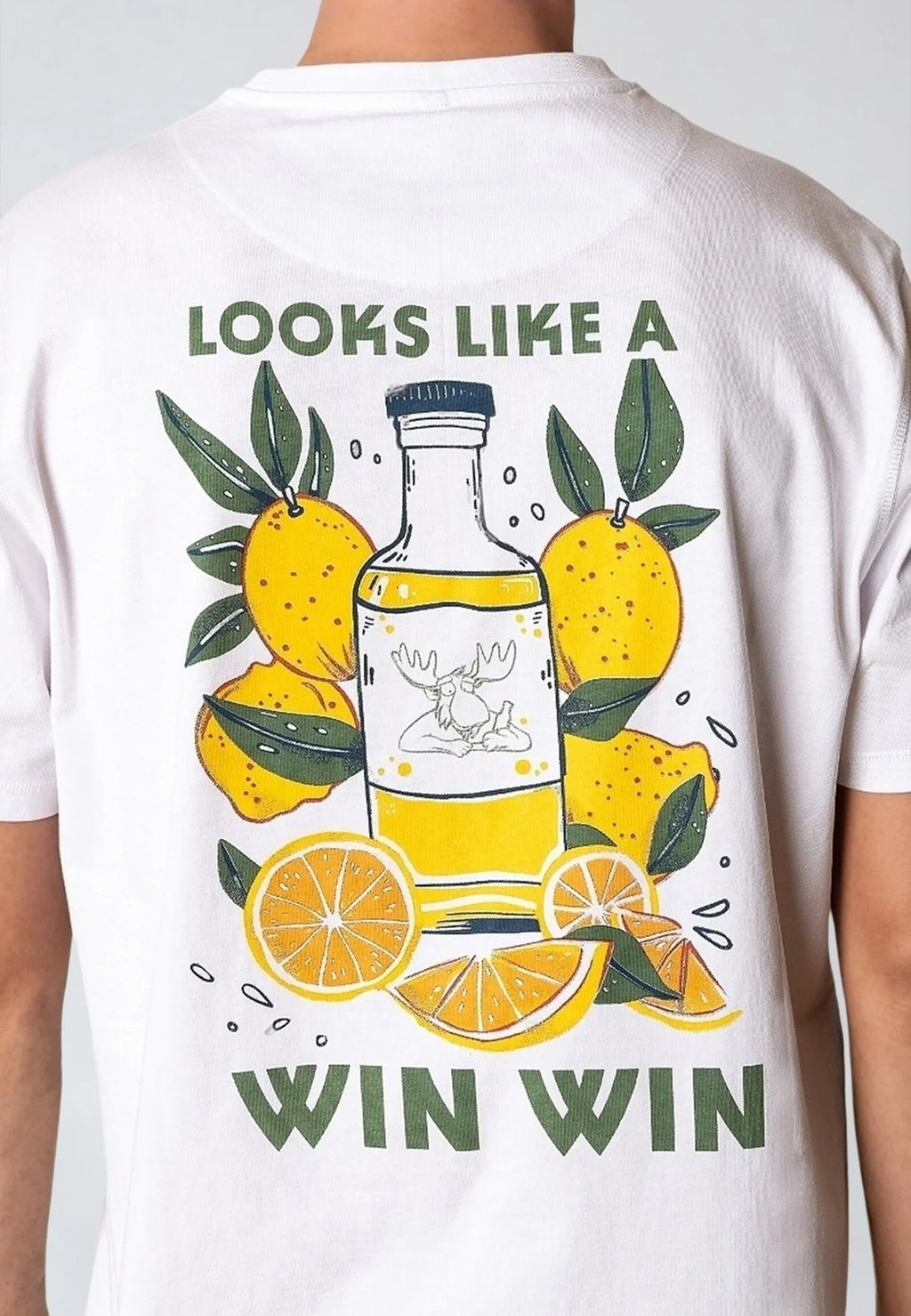 Camiseta Fat Moose Win Win T-Shirt Blanco