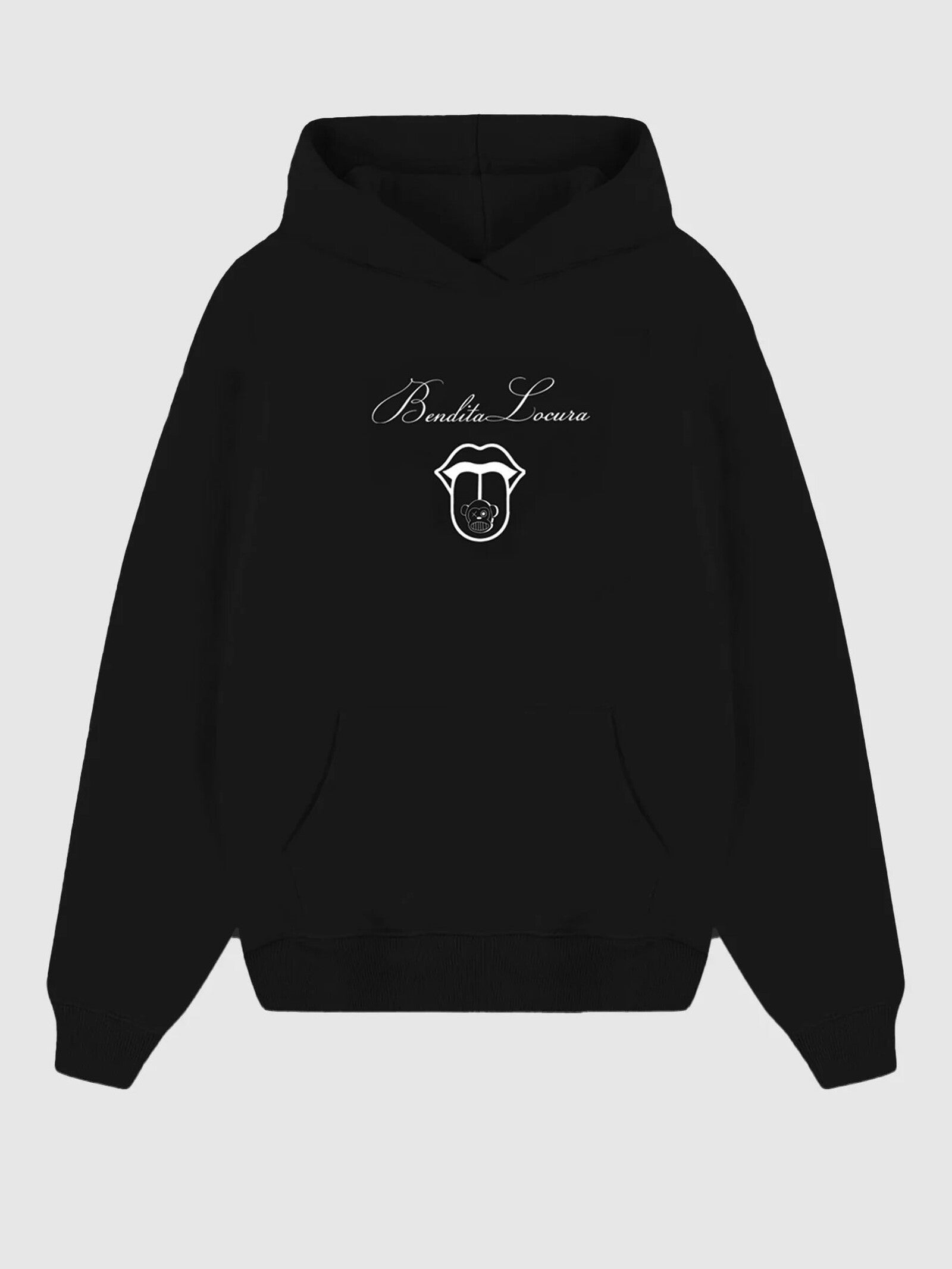 Sudadera Loco Monky Bendita Locura III Negro