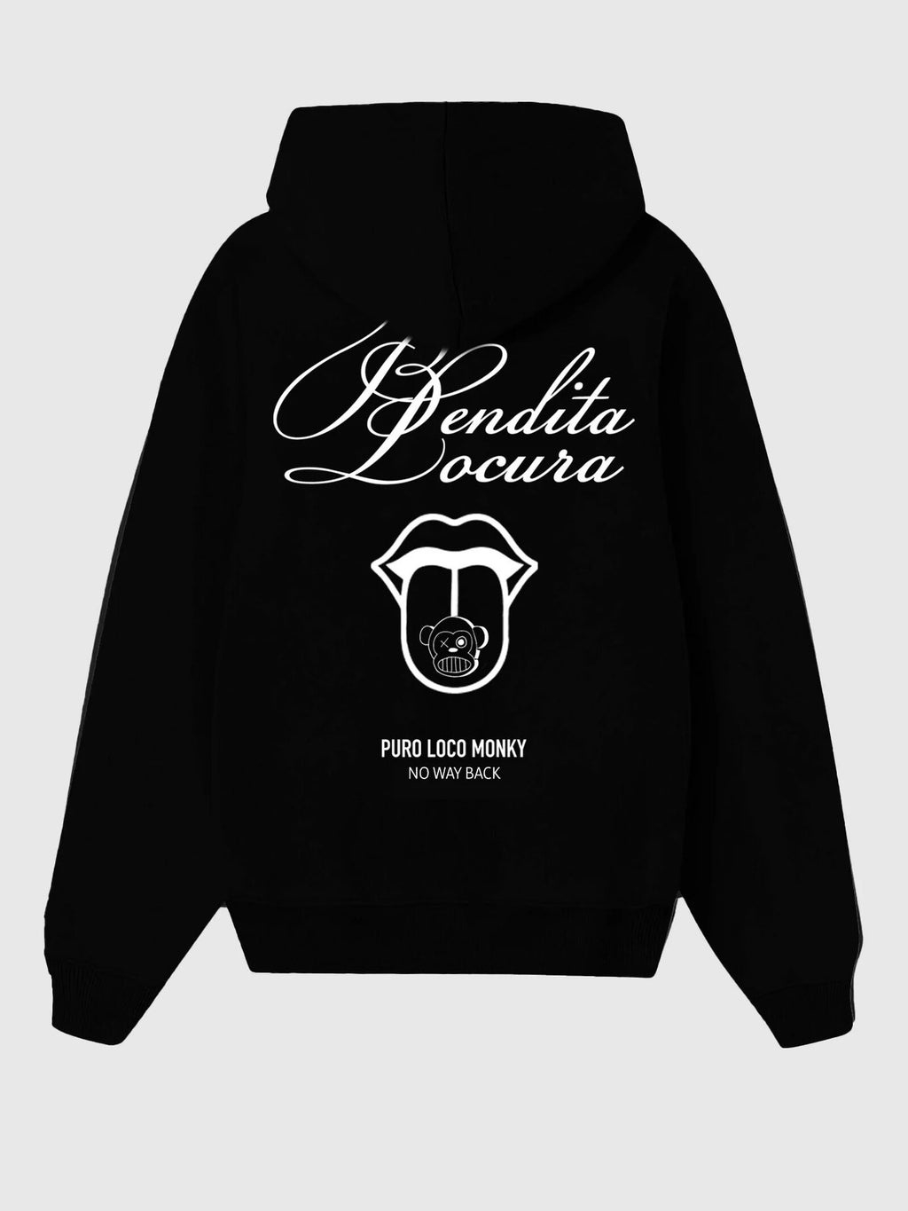 Sudadera Loco Monky Bendita Locura III Negro