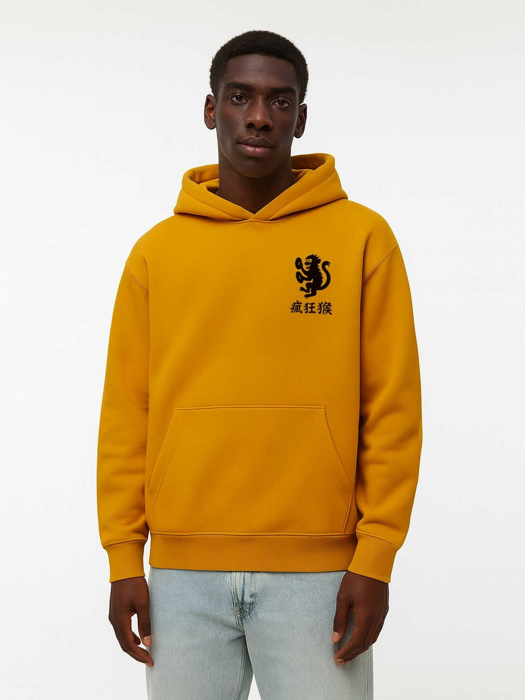 Sudadera Loco Monky New Year Mostaza