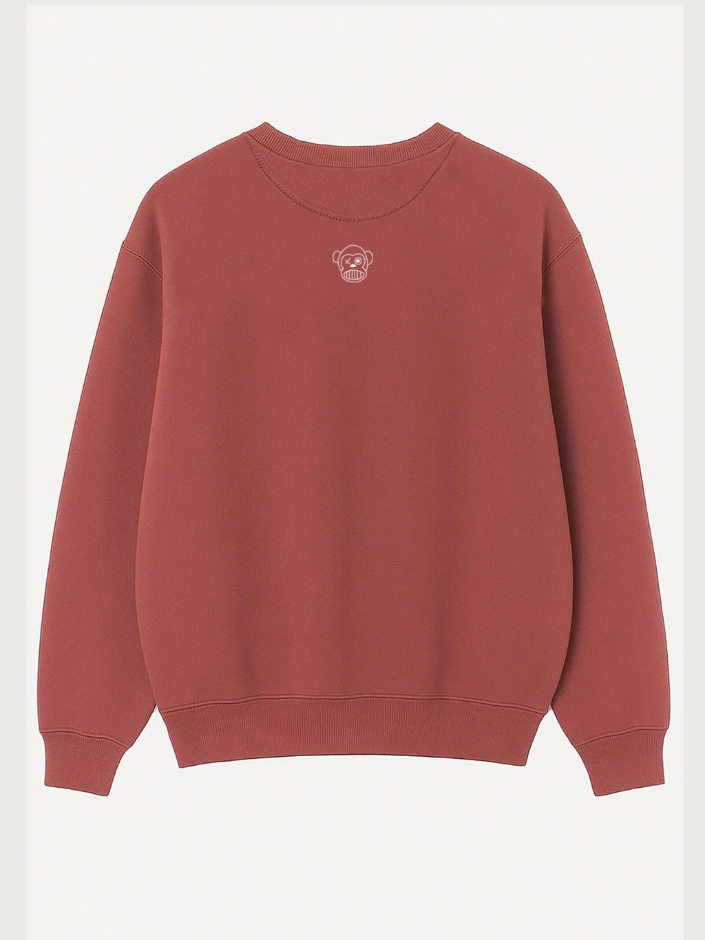 Sudadera Loco Monky Bendita Locura Oversize Vino