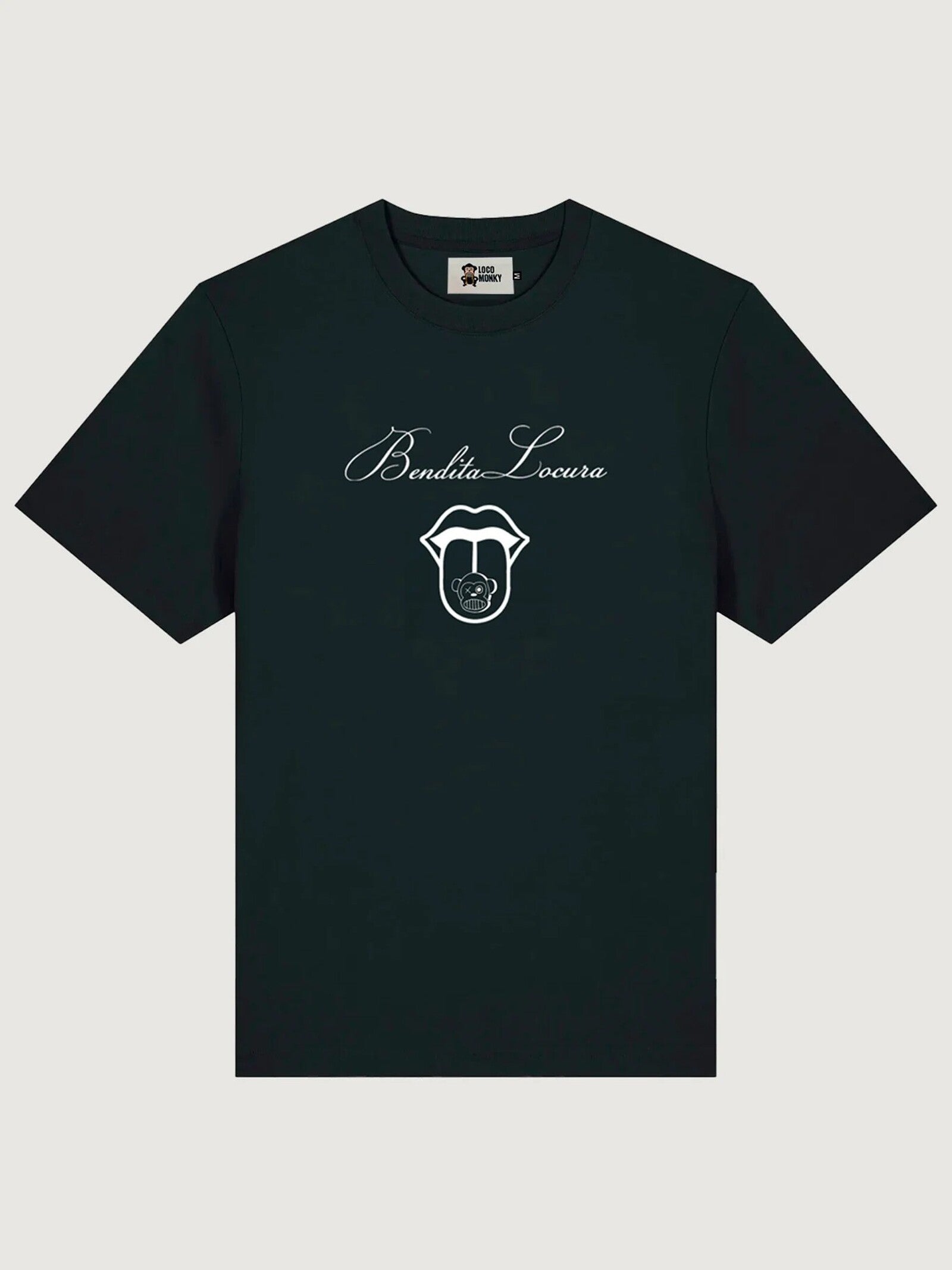 Camiseta Loco Monky Bendita Locura III Negro